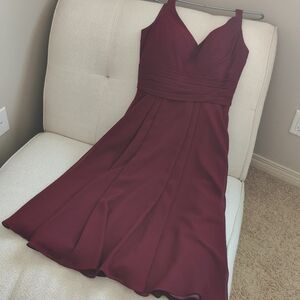 Burgandy cocktail dress